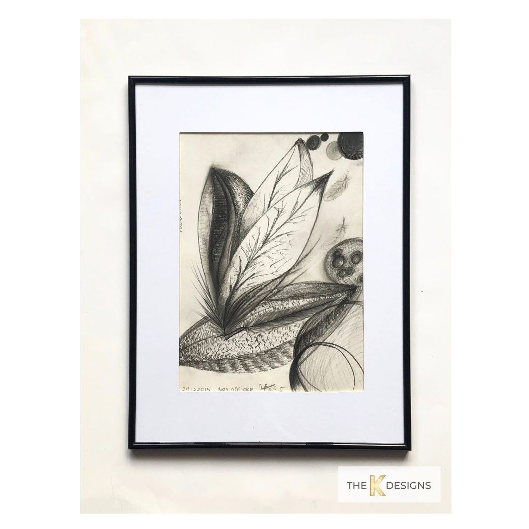 Feathers - Abstract Pencil Drawing