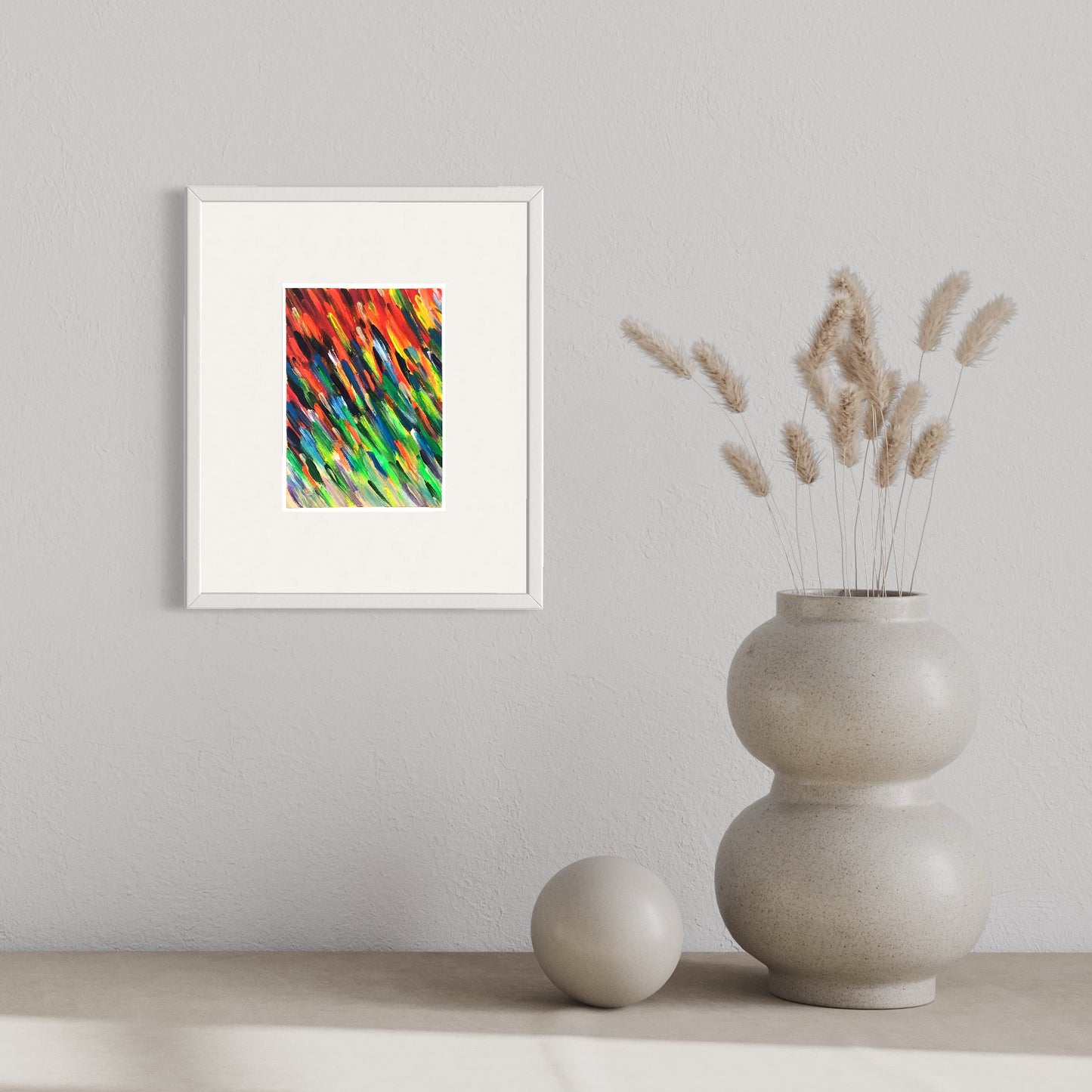 “Haze” abstract modern multicolour painting