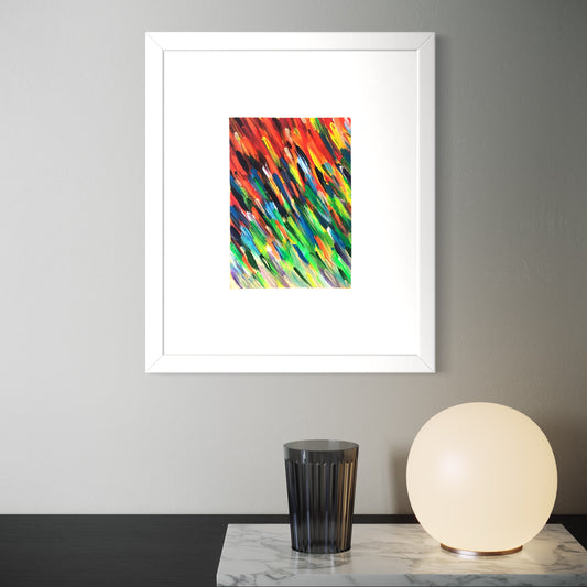 “Haze” abstract modern multicolour painting