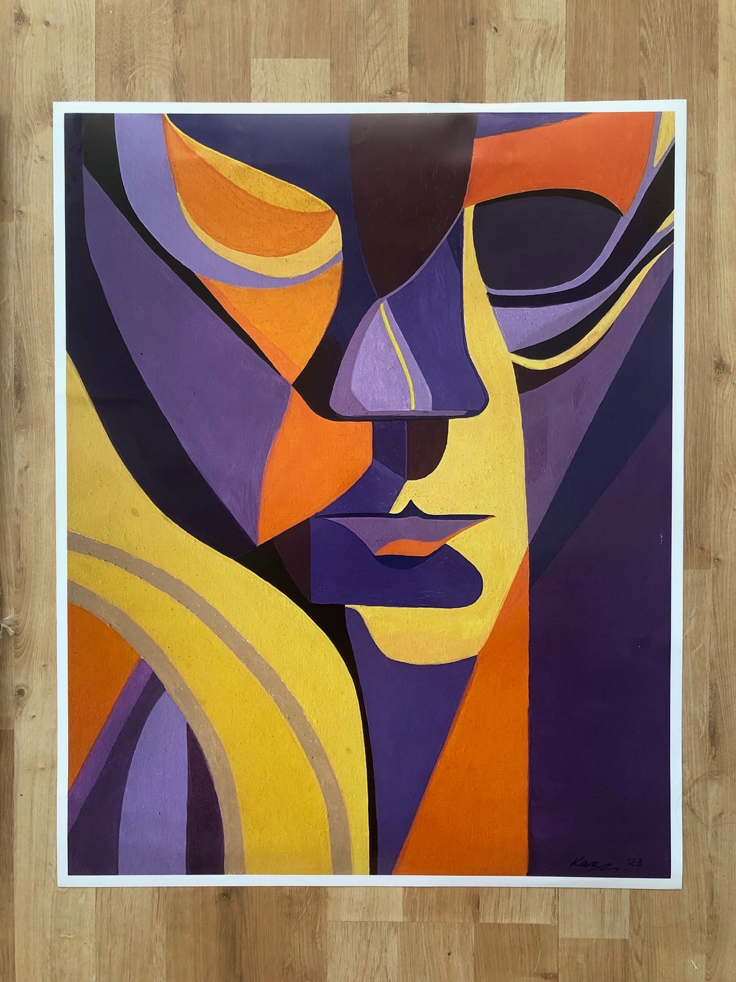 " Harmonizer" Giclee Print | Deconstructed face print | face poster| Modern design of abstract face poster