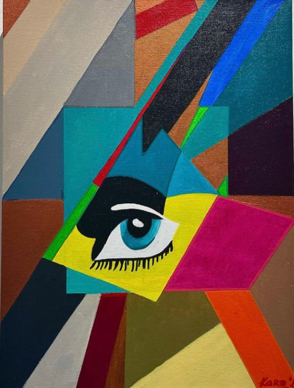 Giclee print - abstract eye 'Ojo'